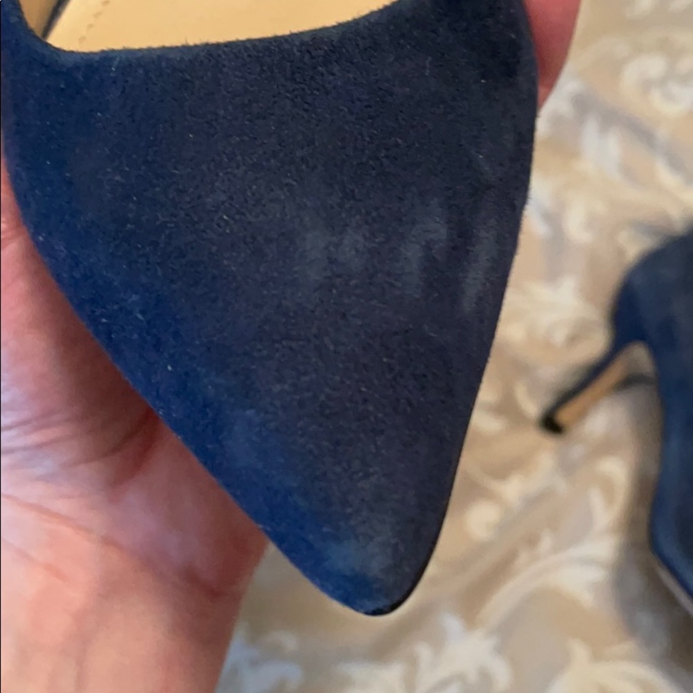 Blue Suede Pumps - Picture 7 of 8